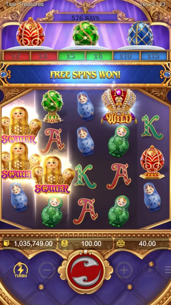 เกม tsar treasures ทดลองเล่นเกมฟรี